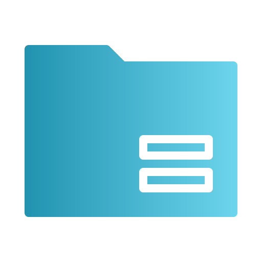 File storage Generic Flat Gradient icon