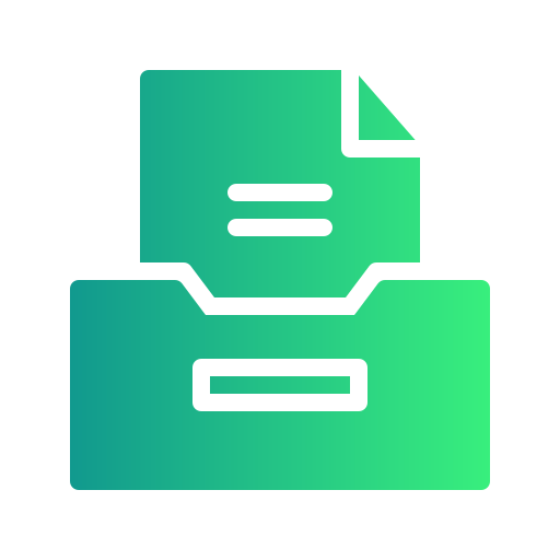 File storage Generic Flat Gradient icon