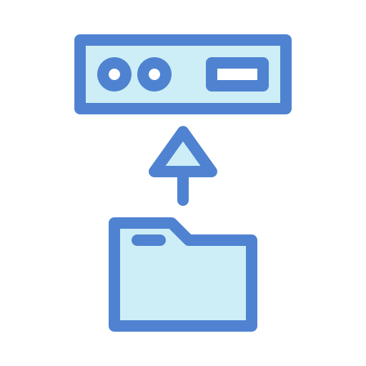 File upload Generic Blue icon