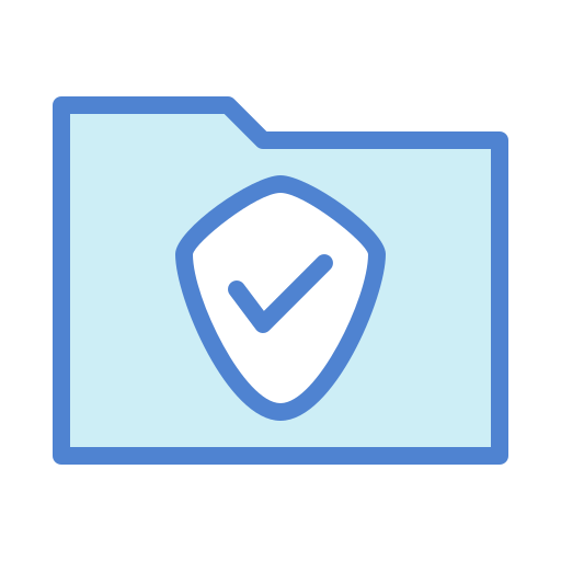 veilige map Generic Blue icoon