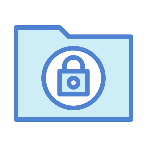 安全なフォルダー Generic Blue icon