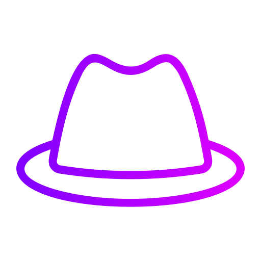 sombrero de fieltro Generic Gradient icono