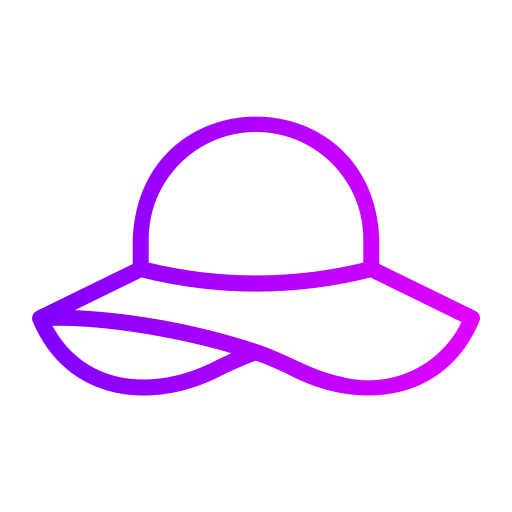 sombrero pamela Generic Gradient icono