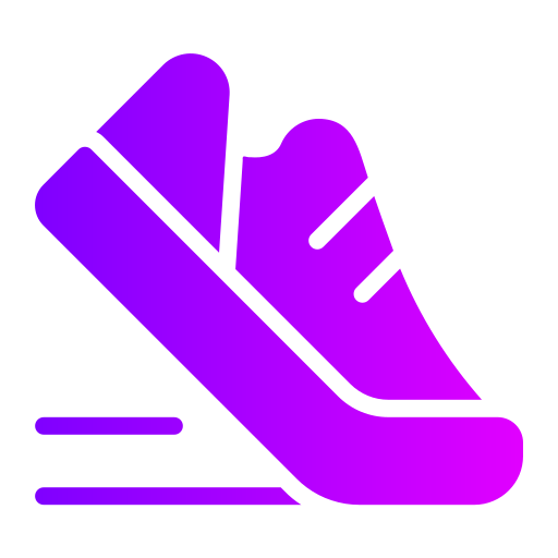 zapatilla de deporte Generic Flat Gradient icono