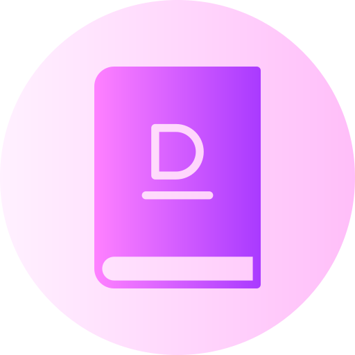 Dictionary Generic Flat Gradient icon