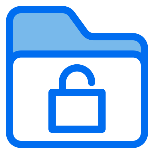 Padlock Generic Blue icon