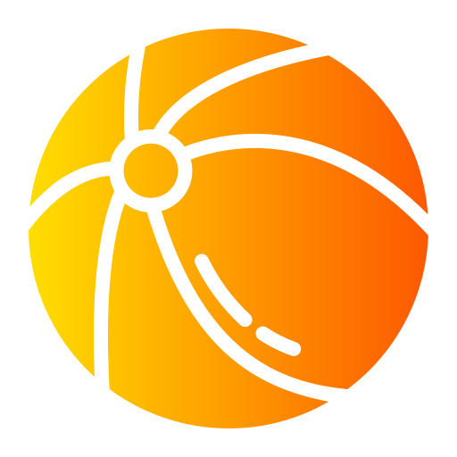 пляжный мяч Generic Flat Gradient иконка