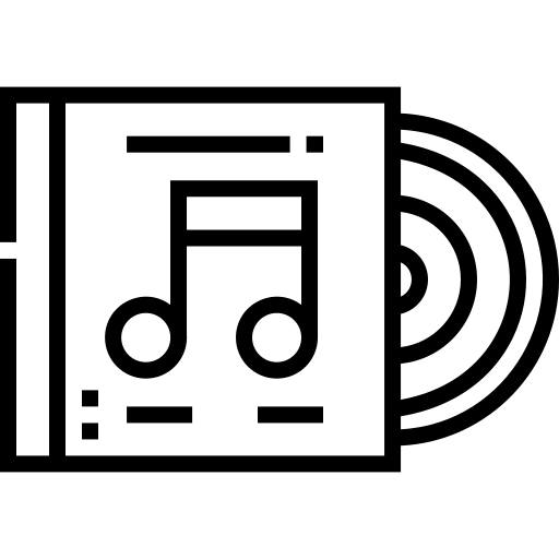 cd Detailed Straight Lineal icona