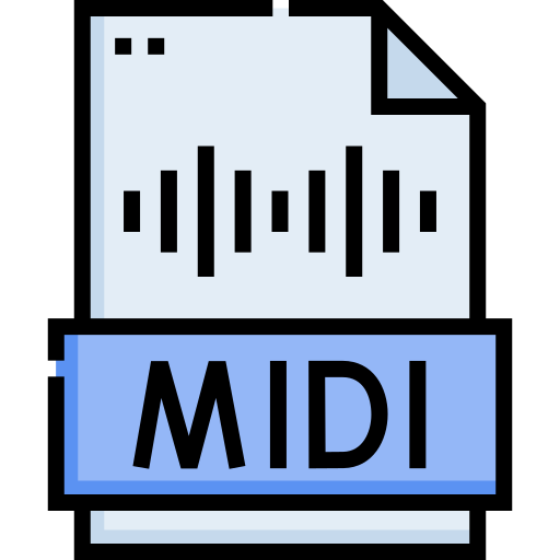 midi Detailed Straight Lineal color ikona