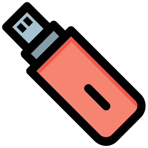 clé usb Generic Outline Color Icône