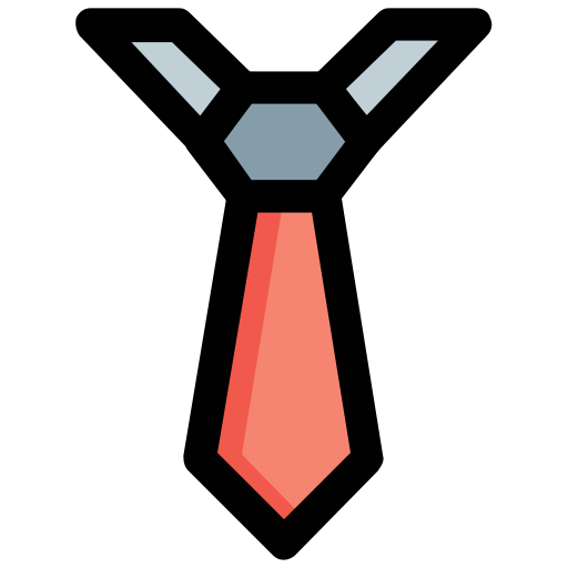 corbata Generic Outline Color icono
