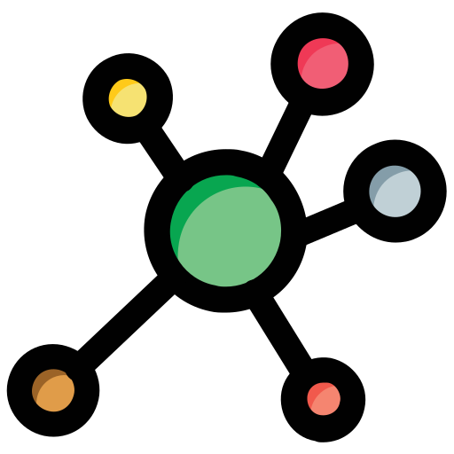 wiązanie chemiczne Generic Outline Color ikona