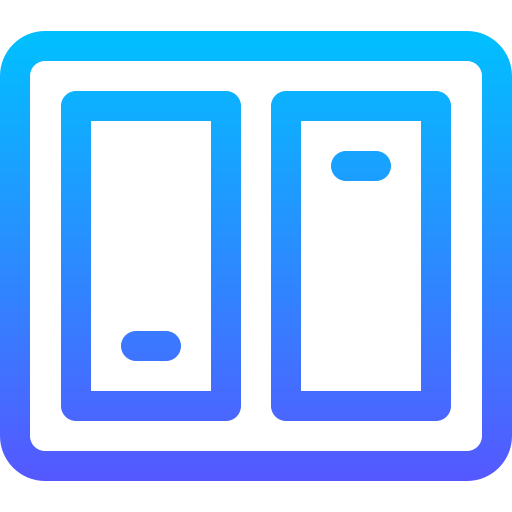 電源スイッチ Basic Gradient Lineal color icon