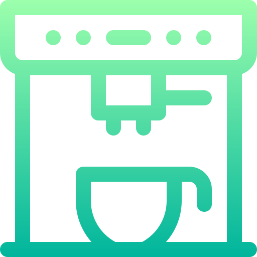 Coffee machine Basic Gradient Lineal color icon