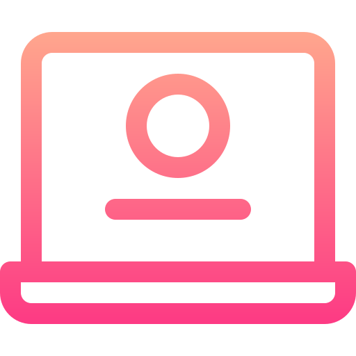 laptop Basic Gradient Lineal color ikona