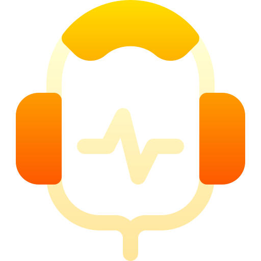 auriculares Basic Gradient Gradient icono