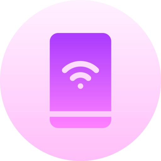 smartphone Basic Gradient Circular icona