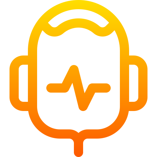 Headphones Basic Gradient Lineal color icon