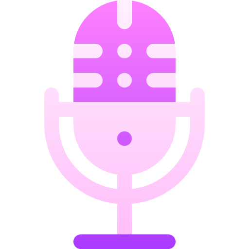 microfono Basic Gradient Gradient icona