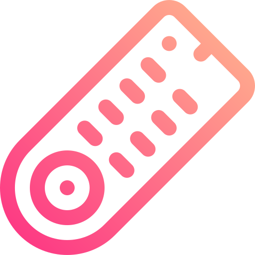 Remote Basic Gradient Lineal color icon