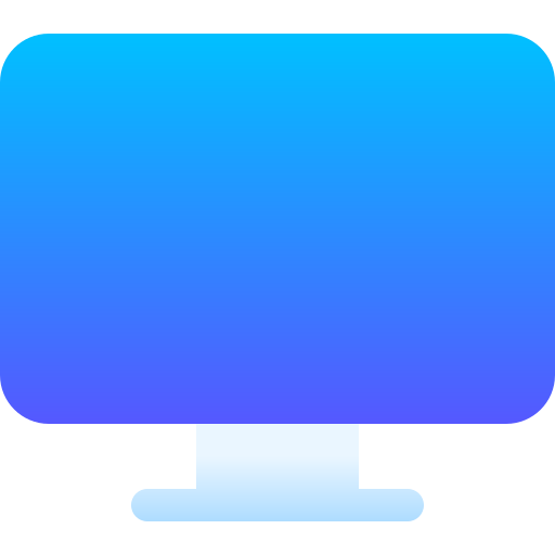 monitor Basic Gradient Gradient icono
