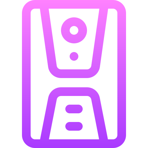 persoonlijke computer Basic Gradient Lineal color icoon