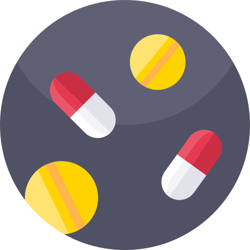 Medicine Geometric Flat Circular Flat icon