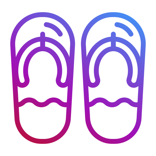 flip flops Generic Gradient icon