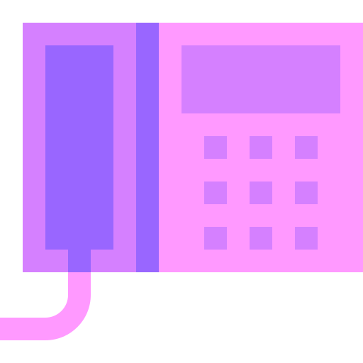 Telephone Basic Sheer Flat icon