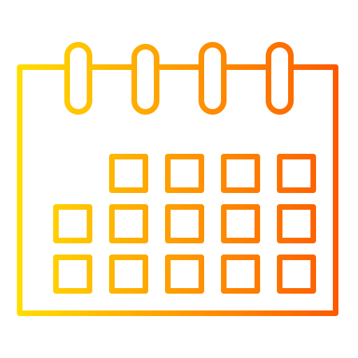 kalendarz Generic Gradient ikona