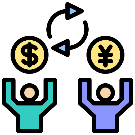 wymiana walut Generic Outline Color ikona