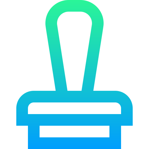 우표 Super Basic Straight Gradient icon