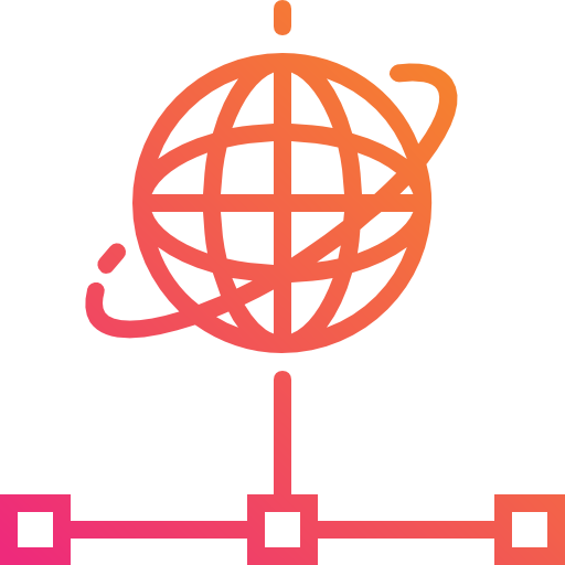 réseau Mangsaabguru Lineal Gradient Icône