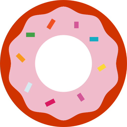 Donut turkkub Flat icon
