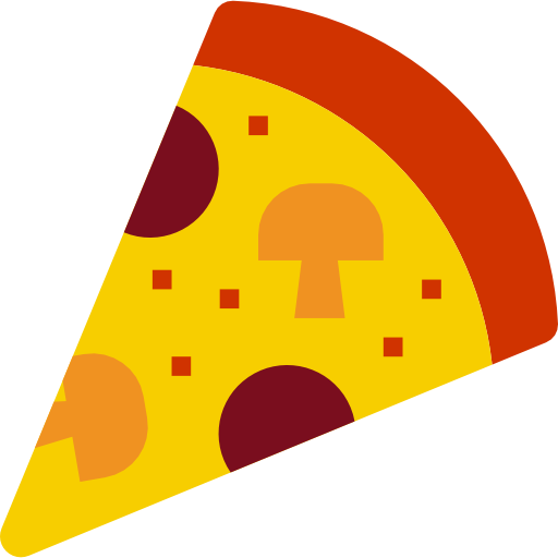 Pizza slice turkkub Flat icon