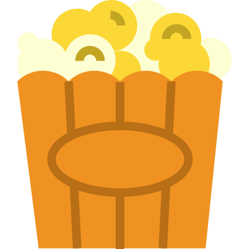 Popcorn turkkub Flat icon