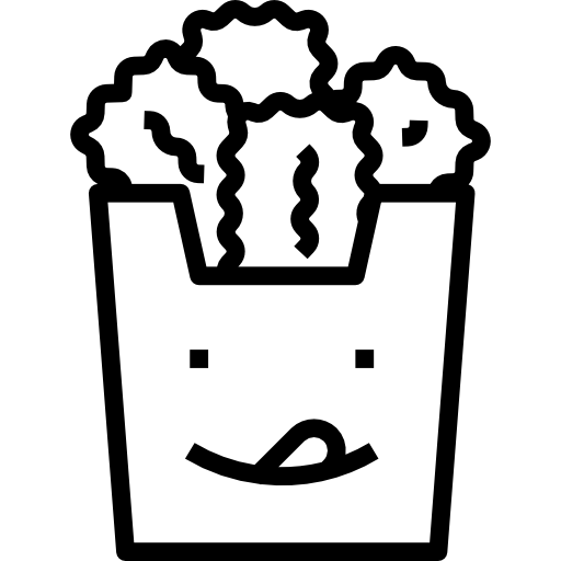 フライドポテト turkkub Lineal icon