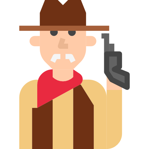 Cowboy turkkub Flat icon