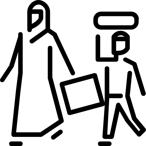 Refugee Mangsaabguru Lineal icon