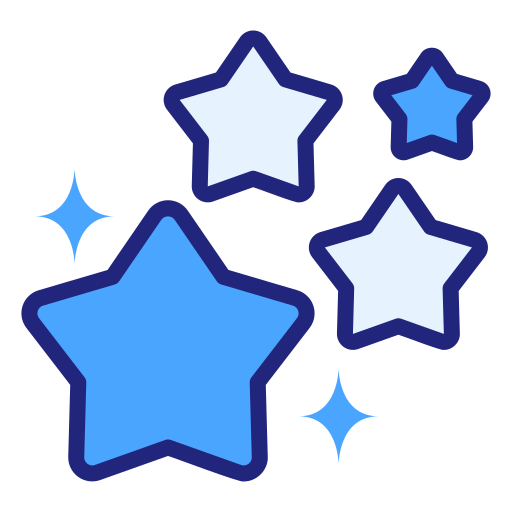 estrellas Generic Blue icono