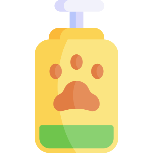 shampoo per animali domestici Kawaii Flat icona