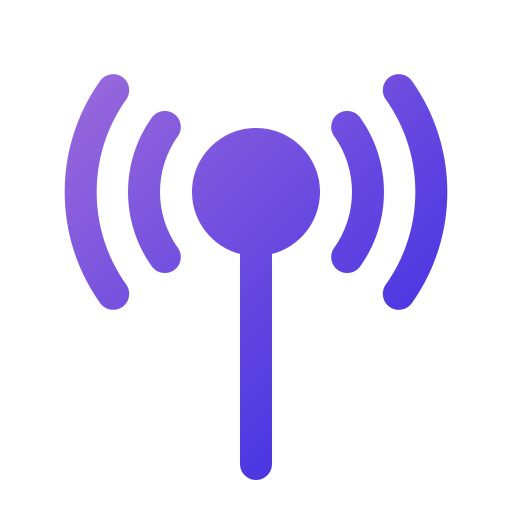 antena Generic Flat Gradient ikona