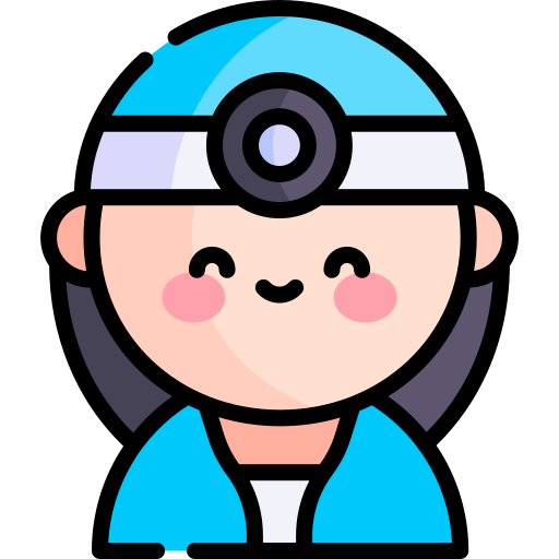 lekarz weterynarii Kawaii Lineal color ikona
