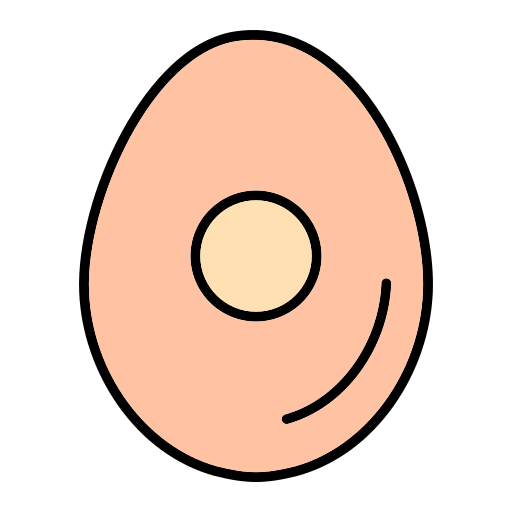 Egg Generic Outline Color icon