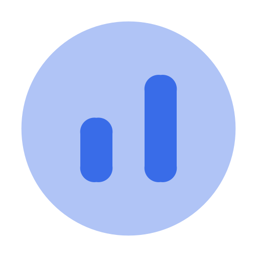 grafiekbalken Generic Blue icoon