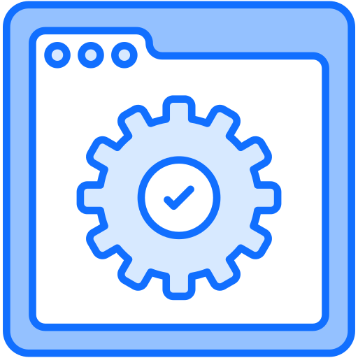オンラインサービス Generic Blue icon