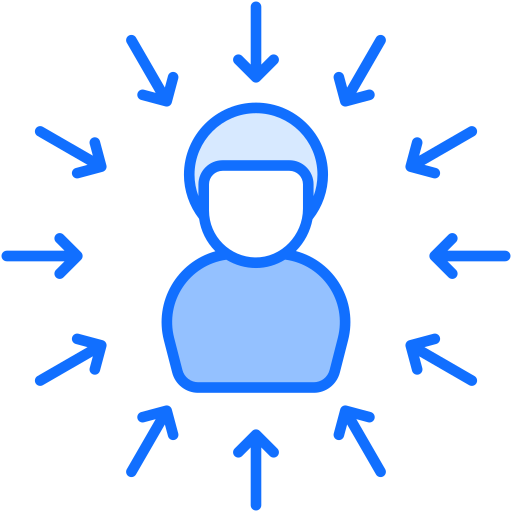 Coordination Generic Blue icon