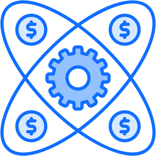 geld management Generic Blue icon