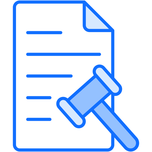 Legal document Generic Blue icon