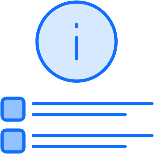 informatie Generic Blue icoon